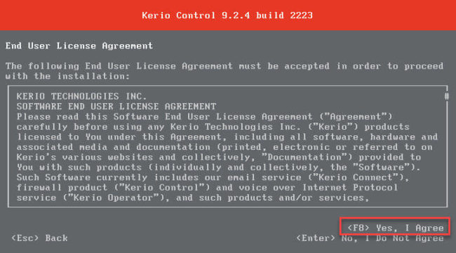 Kerio Control Software Appliance установка Kerio Control Software Appliance установка